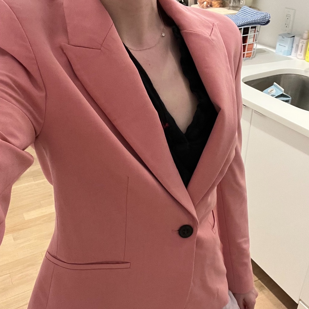 Zara Basic Blazer Light Pink